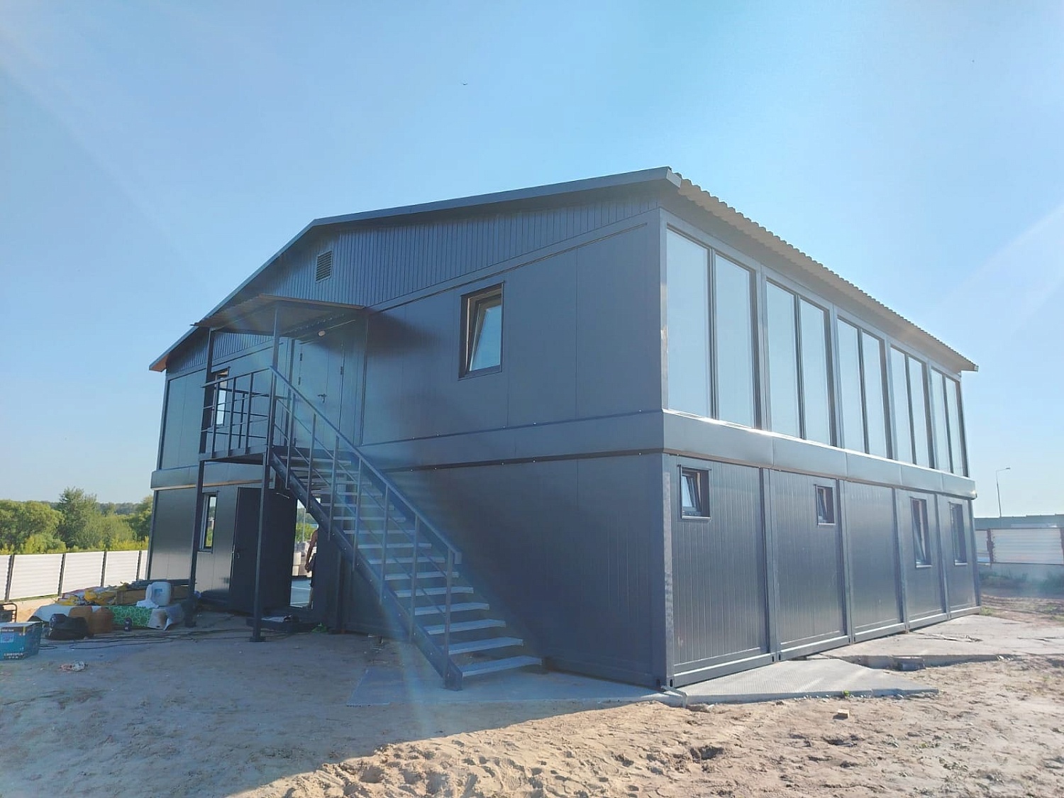 Штаб строительства в Новой Москве  на базе 26 модулей "Звезда"